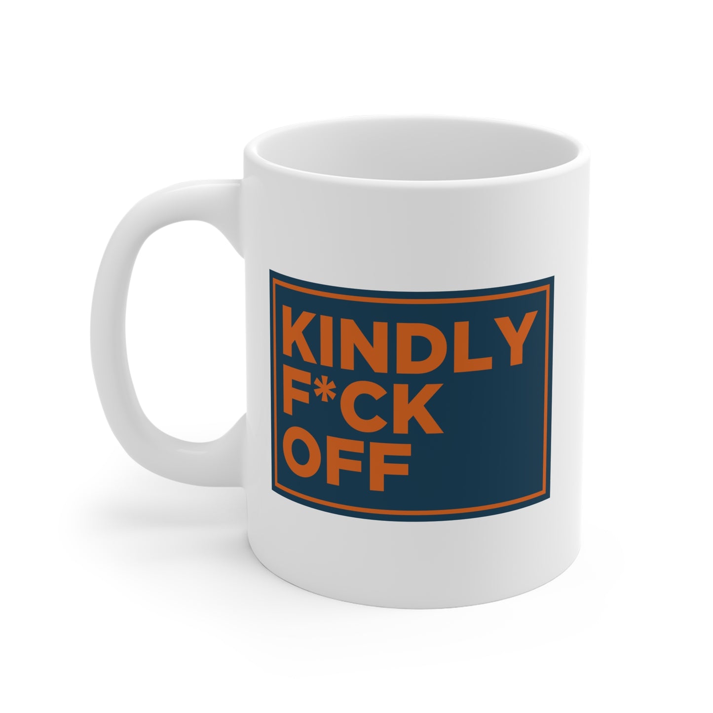 Kindly F* Off Mug Censored
