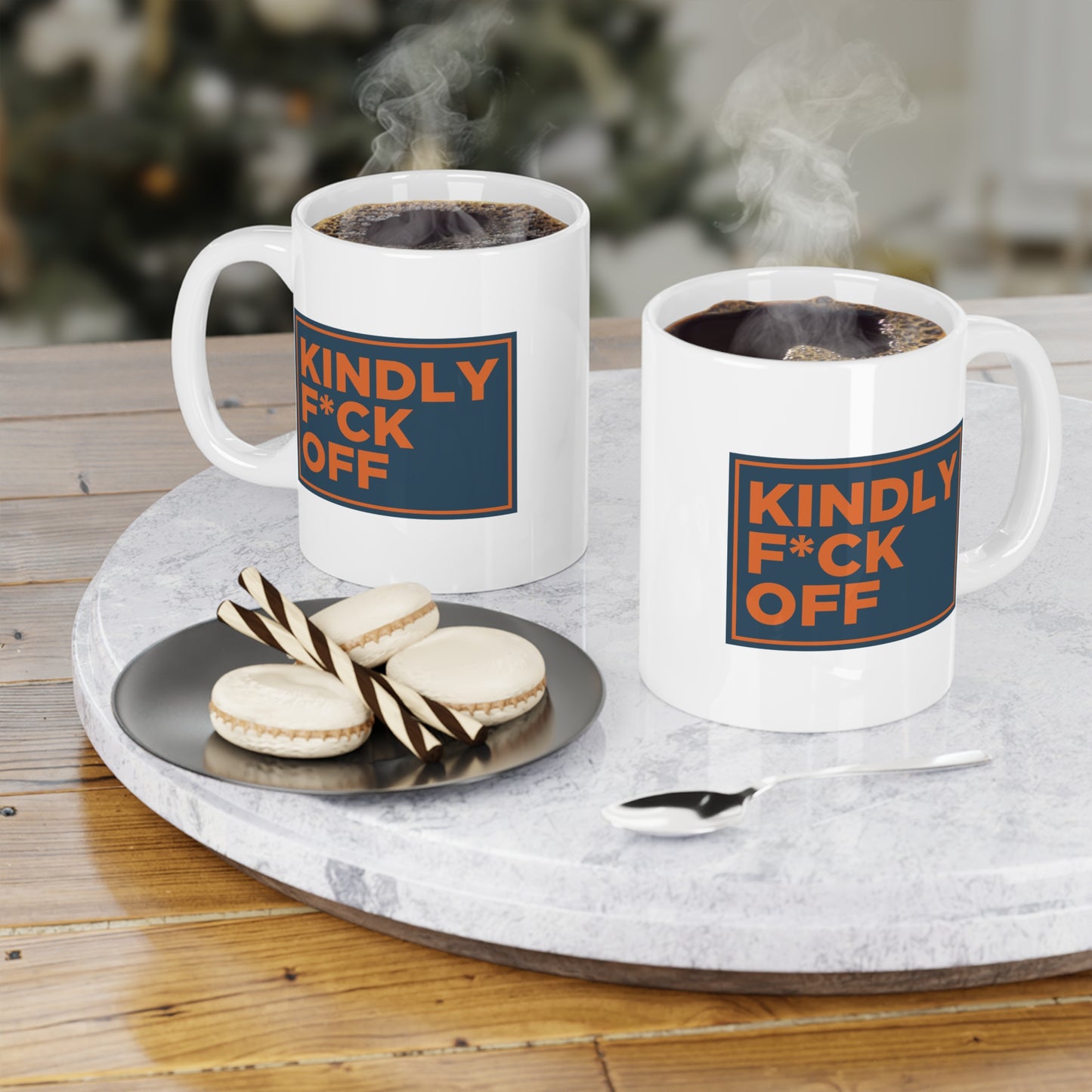 Kindly F* Off Mug Censored