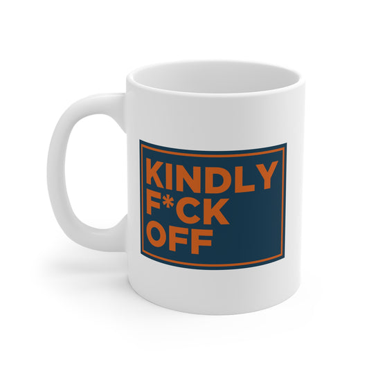 Kindly F* Off Mug Censored